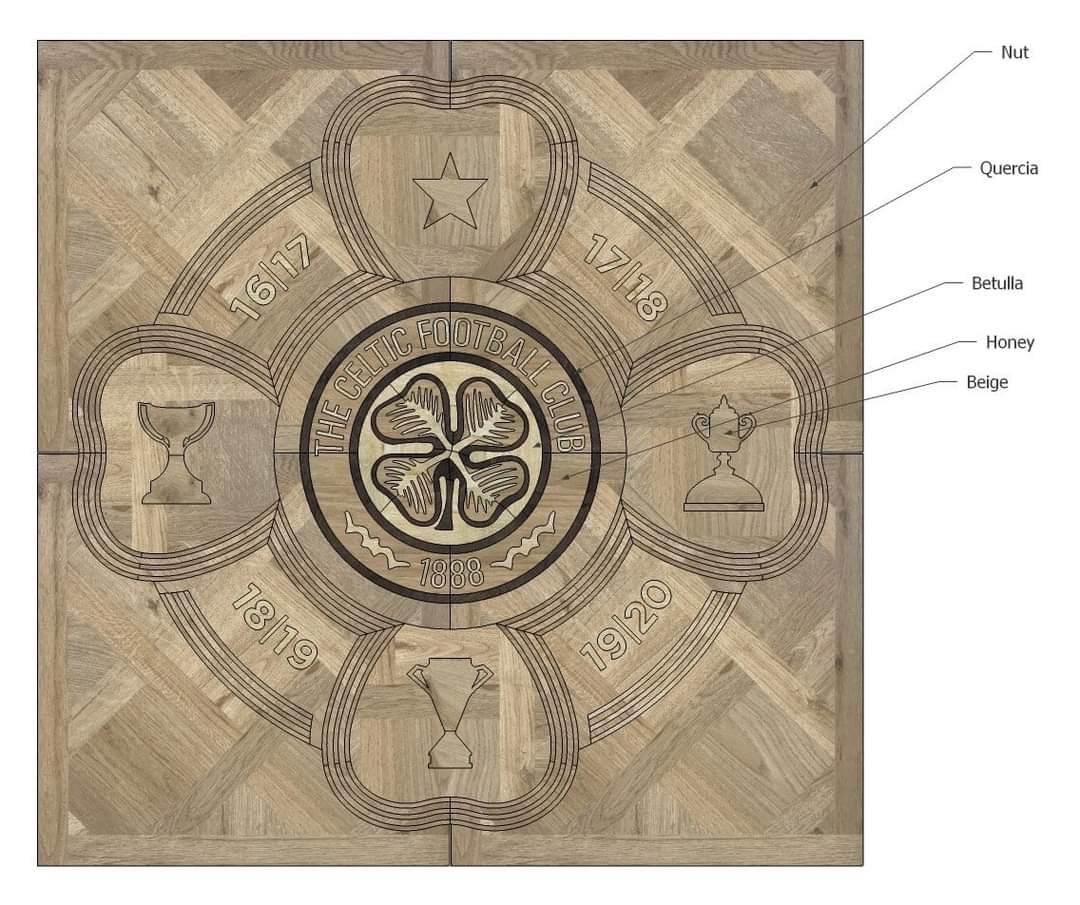 Not every fan has one of these! And some wouldn't want this one lol
We're creating a bespoke waterjet cut tile feature in our factory in Armagh for a Celtic fan's new home. Of course other successful/not so successful club inspired designs/logos are available too 💪😀