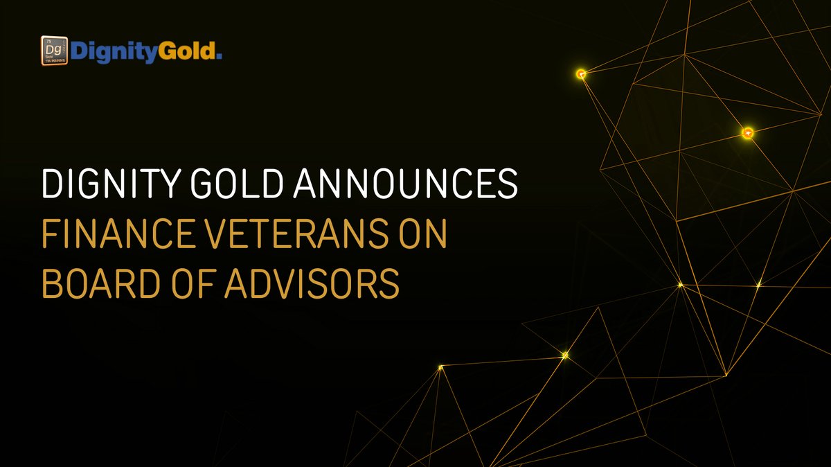 📣 Finance Industry Veterans Join Dignity Gold Board of Advisors

Our team adds Dean Newton, Gary levi, and Roy Behren to its board of advisors, expanding the expertise, diversity and strategic knowledge of the team

🗞 Read more here: prn.to/3EF1xDm