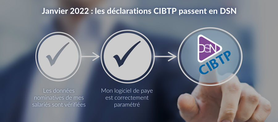 #CIBTP #employeur #paie 
À compter de 2022, les déclarations aux caisses Congés Intempéries #BTP (<a href="/CIBTP/">CIBTP</a> ) passeront par la #DSN qui remplacera la #DUCS CIBTP dès la paie de janvier 2022. Plus d'info ici bit.ly/3GQeUTb