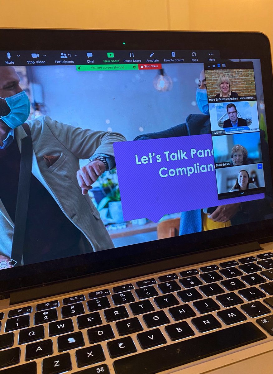 Backstage <a href="/PCMACEC/">PCMA Canada East</a> Education Session .. about to go live! Looking forward to discussing Pandemic Compliance !