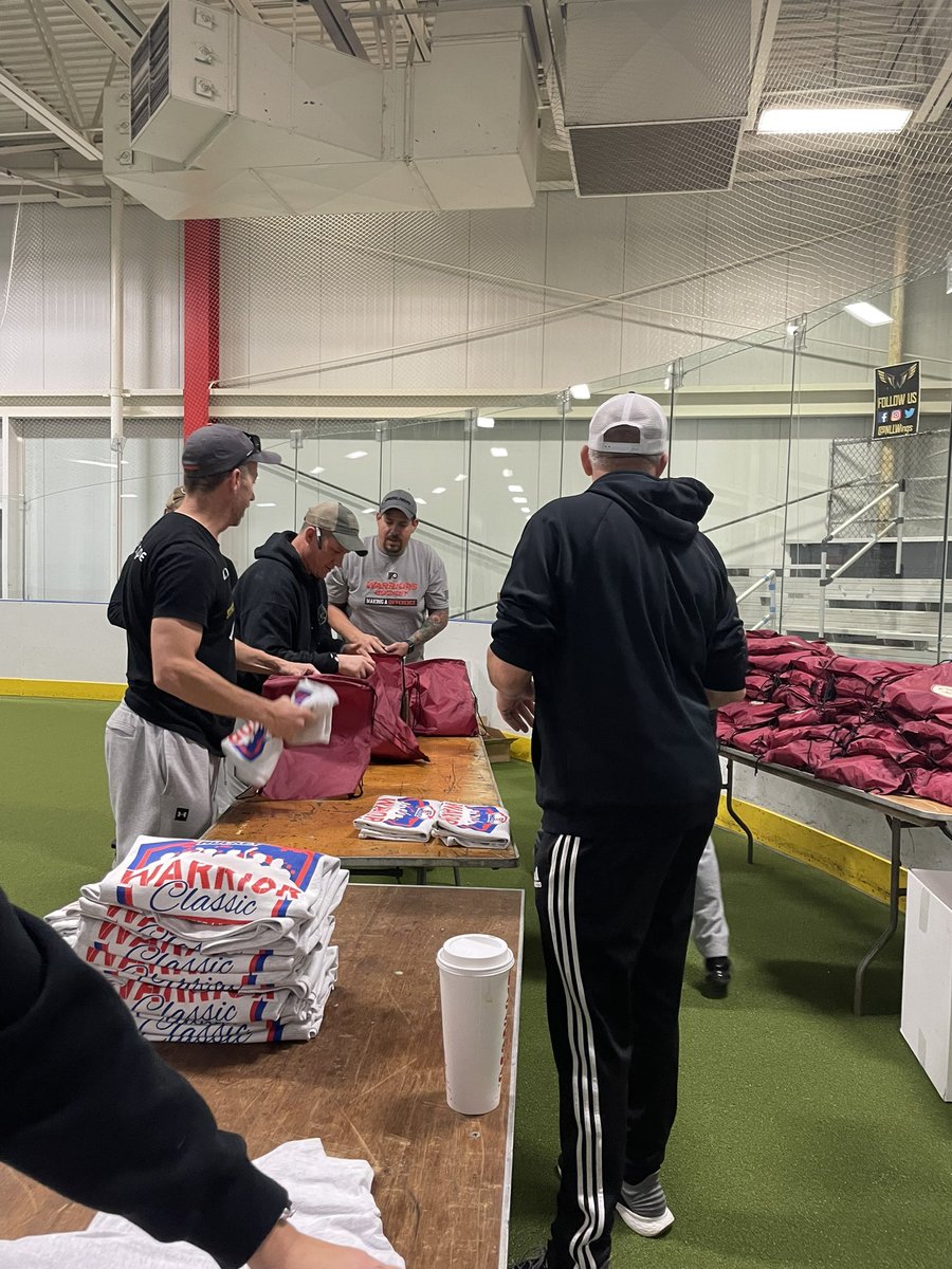 FlyersWarriors's tweet photo. Set up is underway! See you all tomorrow for the @usahockey #WarriorClassic sponsored by @pinkwhitney https://t.co/FlkDG7ChCf