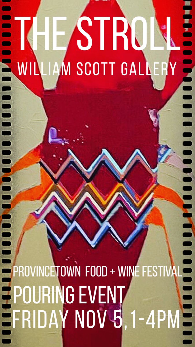 theptownstroll's tweet photo. William Scott Gallery is a participating gallery during the Provincetown Food + Wine Festival PAGA Gallery Stroll - Friday November 5, 2021 (1- 4pm) Visit the gallery for a special pouring event! #williamscottgallery #provincetownfoodandwinefestival https://t.co/lQQ04ABEKm