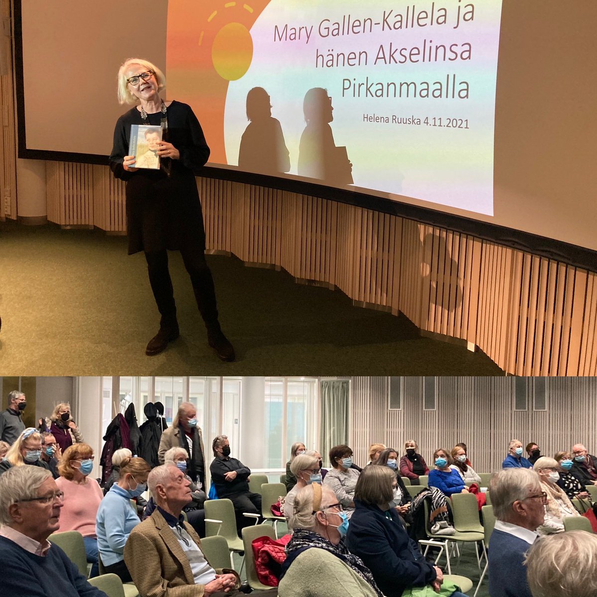 Juuri nyt: Pääkirjasto Metsossa <a href="/helena_ruuska/">Helena Ruuska</a> kertoo tuoreesta Mary Gallen-Kallela -teoksestaan. #kirjat #tietokirja #Tampere