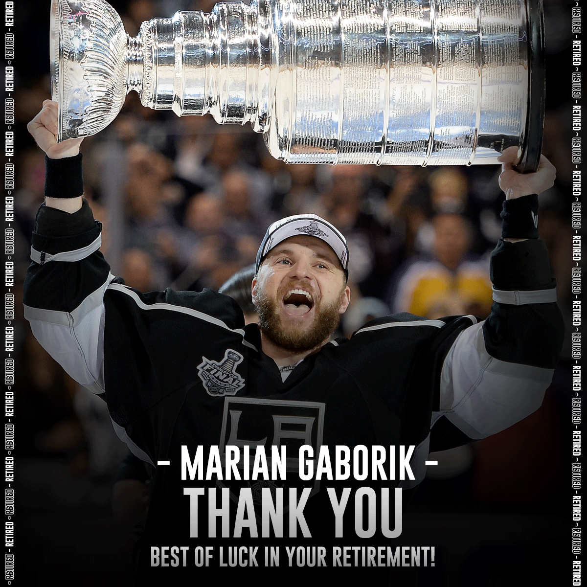 1,035 Games. 1 Stanley Cup. Congrats on a tremendous career, Marian Gaborik (@MGaborik12)! 👏
