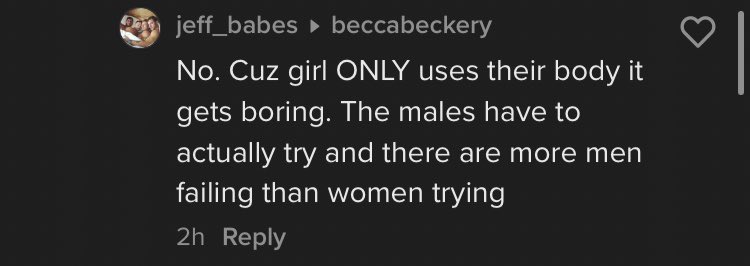 BeccaBakery's tweet photo. Do they have nothing better to do that continuously blame women just bc they can't get views? https://t.co/mR5CPSmd3d