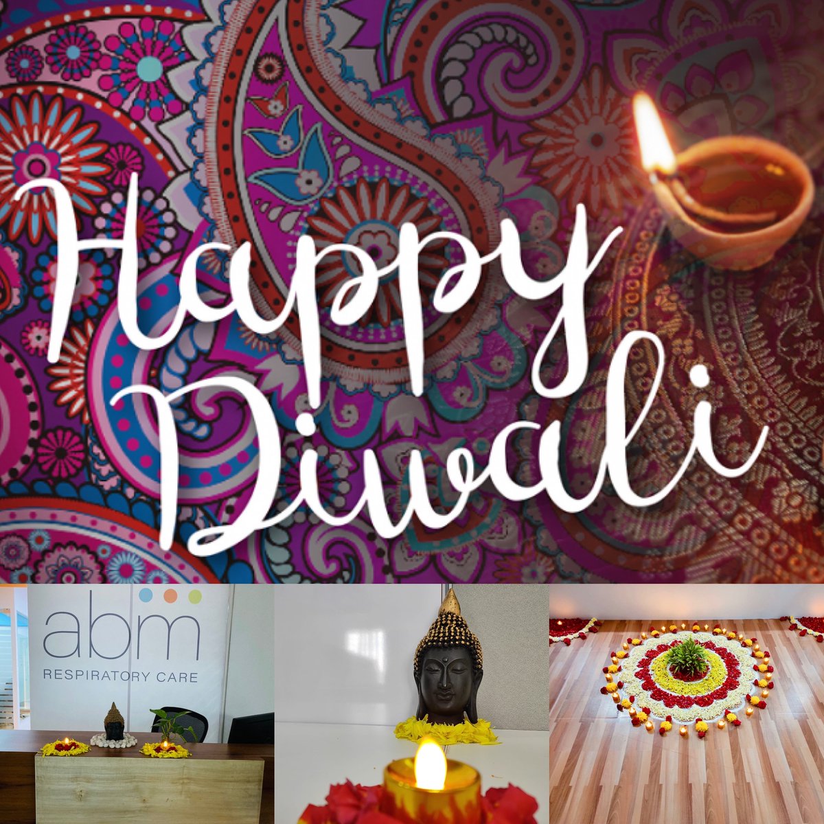 AbmCare's tweet photo. Wishing all of our friends and colleagues in India, Singapore, USA and around the world a happy, blessed and prosperous Diwali. May this festival of light bring joy, happiness & abundance to you and your loved ones.
#happydiwali2021 #diwali2021 #abmrc https://t.co/JZptynn3Ct