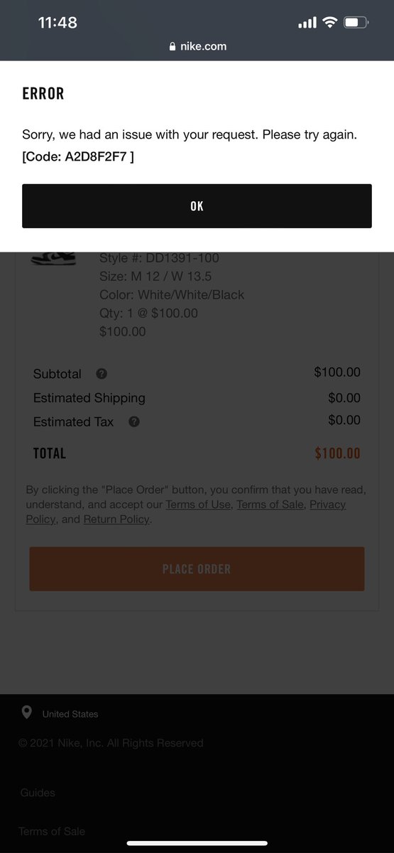 jairo_0799's tweet photo. @Nike I had access for the Dunks never let me check out https://t.co/nQGm13gGUN