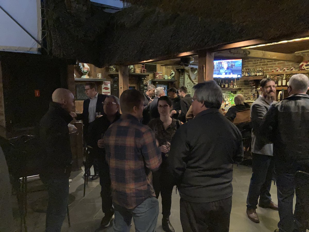 CAMP_NY's tweet photo. Wonderful industry event last evening. Held in a city &amp; state where restaurants MUST enforce vaccinated only; people who recently traveled were required to be tested - some cancelled as a result. Safe AV/Collab industry camaraderie. Thanks to all for coming! https://t.co/QMsjtvQHL3