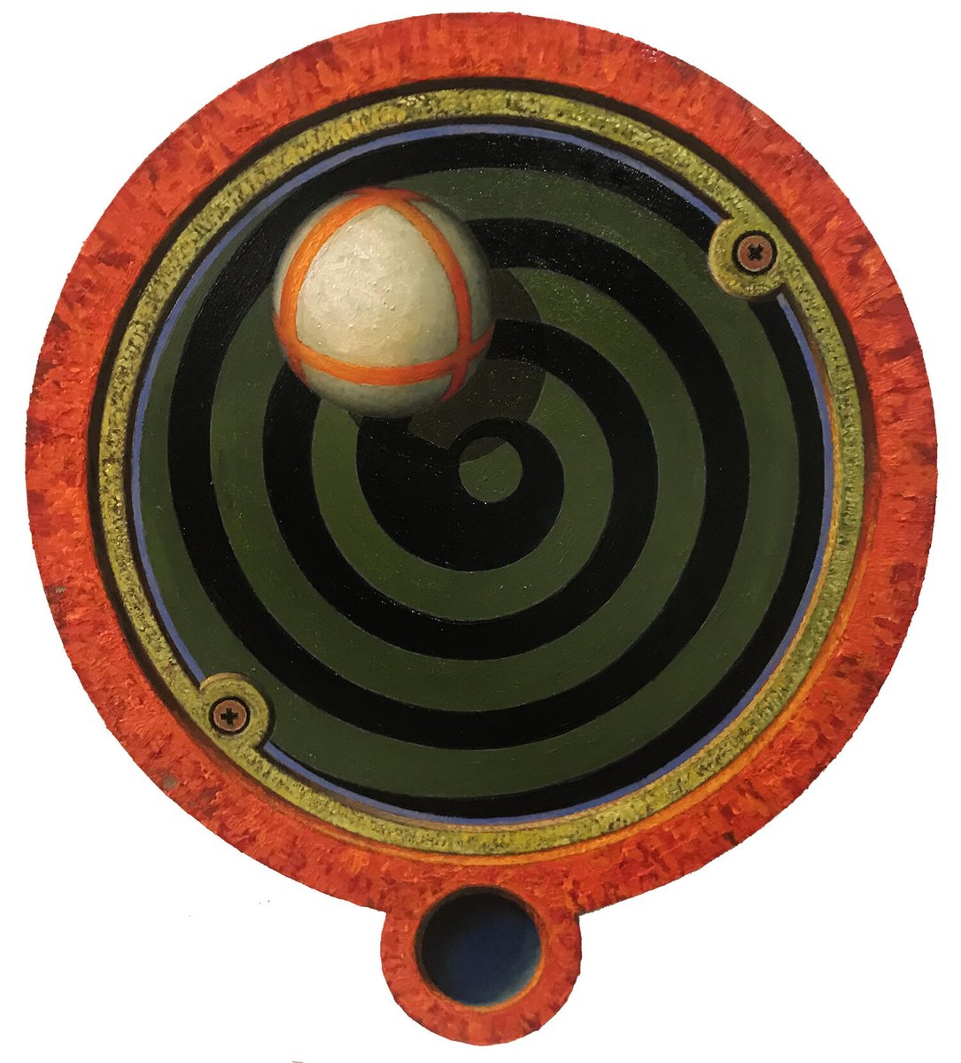 wsg_ptown's tweet photo. Richard Whitten, Hypnotized, 2021 Oil on wood panel, 9.75x8.5” Visit our web site to purchase work by Richard Whitten directly on line. #willamscottgallery #richardwhitten https://t.co/poOqi1b5iM