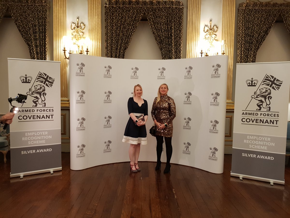 myspacehousing's tweet photo. The  2021 ERS Silver Awards Ceremony was held at Knowsley Hall on 3rd Nov. My Space's Head of Housing, Nicola Feay and Partnership Development Officer, Chloe Naylor attended to formally receive the award from Her Majesty’s Lord-Lieutenant of Merseyside - Mr Mark FW Blundell. https://t.co/IQCmgwazUK