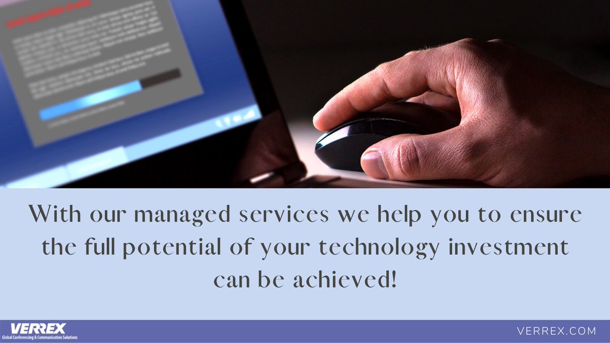 Verrex's tweet photo. Your technology investment does not end at installation or systems commissioning with us. Learn more at: https://t.co/VJVVcR5ovD
#ProaAV #Futureofwork #Hybridworkplace https://t.co/GApW13lEa6