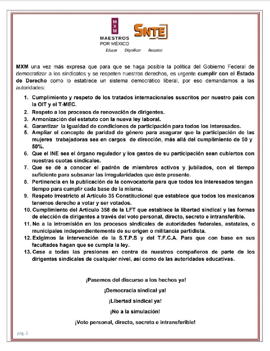 RuthMBeristain's tweet photo. #MxMDemanda
🧐Hay movilización de trabajadores de otros Estados para intervenir en los procesos electivos de cambios seccionales😡 @OITAmericas @OITMexico @STPS_mx @LuisaAlcalde @AristeguiOnline @Wongui @lopezobrador_ @Excelsior @el_pais
@Profelandia
@EducacionFutura https://t.co/BEzcg7jxzb