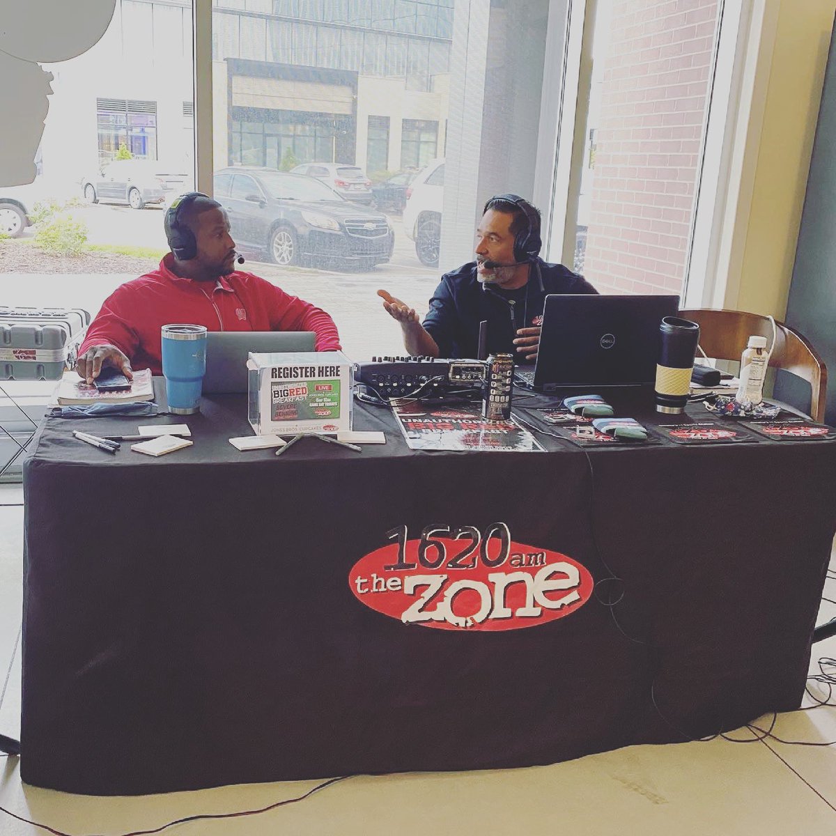 .@MikelandDamon from <a href="/1620TheZone/">1620 The Zone</a> will broadcast LIVE tomorrow morning at Jones Bros. Aksarben Location til 10am! Get in on the Football Chatter for this weeks Big Game! Nebraska vs Ohio St! Enjoy a free coffee or soda with a breakfast entree purchase during the show! ☕️  🏈