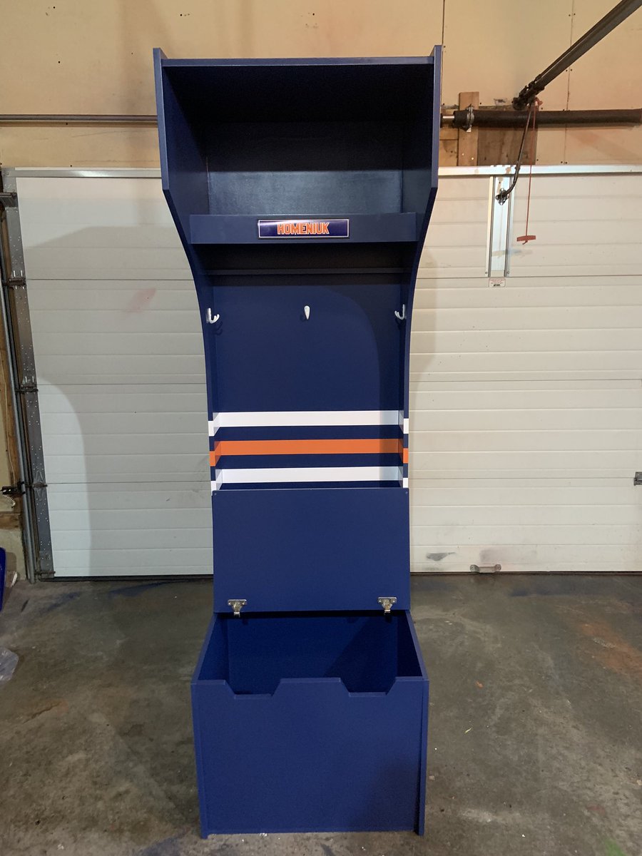 Check it out!
  
Another custom oilers blue themed sports locker! Thanks to <a href="/realdealhom10/">Jason Homeniuk</a> for the business!  

#oilers #edmontonoilers #customlockers #royscustomsportslockers #yeg