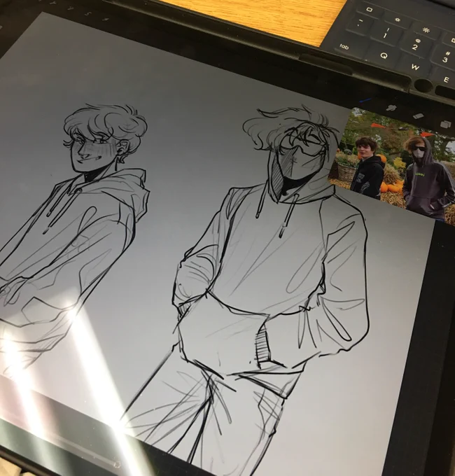 Drawing my favorite beeduo photo before Ranboo leaves :( 