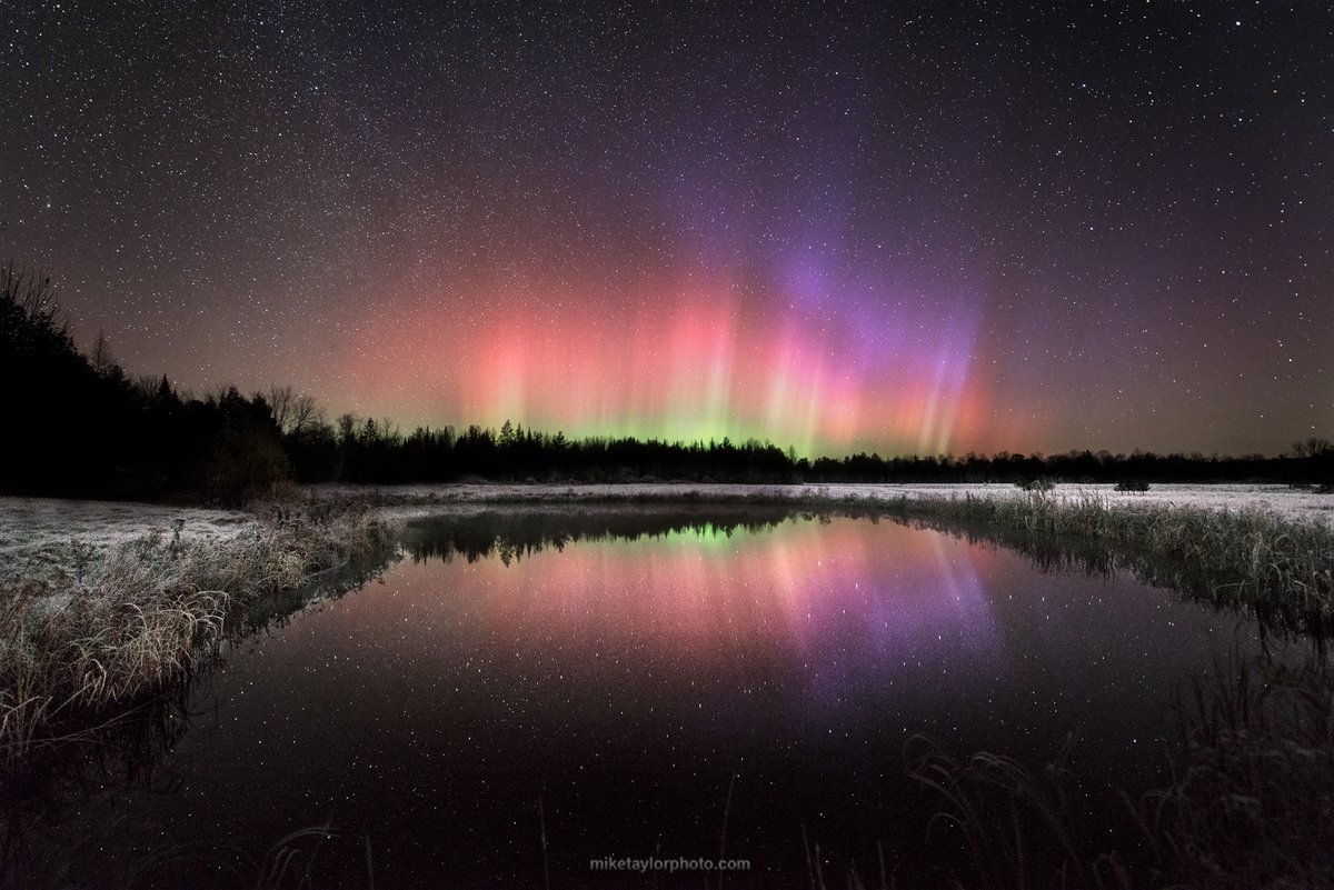 Lady Aurora came back and gave us a beautiful display last night after a couple years of playing hard to get. It was great to see her again. Taken in central Maine around 4AM - 11/04/21.

#maine #aurora #AuroraBorealis 

<a href="/NorthLightAlert/">Northern Lights Now</a> <a href="/StormHour/">#StormHour</a> <a href="/TamithaSkov/">Dr. Tamitha Skov</a> <a href="/TweetAurora/">Aurorasaurus</a>