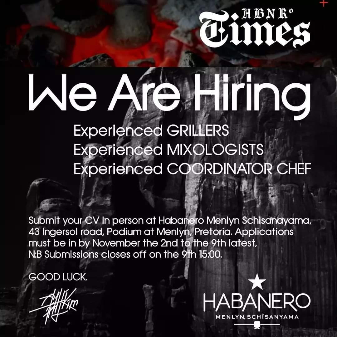 MetjahTebogo's tweet photo. Job vacancies ‼️ 
Please retweet 🙏🏾 ❤ https://t.co/C27a55u335