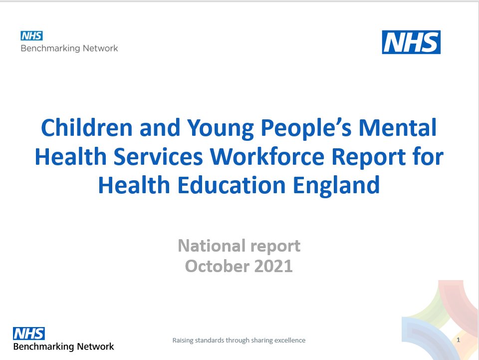 NHSE_WTE's tweet photo. The Children and Young People’s Mental Health (CYPMH) workforce across England report shows a snapshot of staff numbers on 31 March 2021, including NHS and non-NHS providers.

Read the report https://t.co/oZKp9zoK5b

@NavinaEvans 
@NHSBenchmarking 
@MRadford_HEECN https://t.co/2C1BCnMCtp