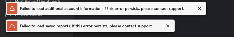 iKladdy's tweet photo. @mixpanel Hi! Im not able to access my dashboards on Mixpanel. Might there be some issues right now? I get this in the bottom left corner. https://t.co/9fn9UJFK16