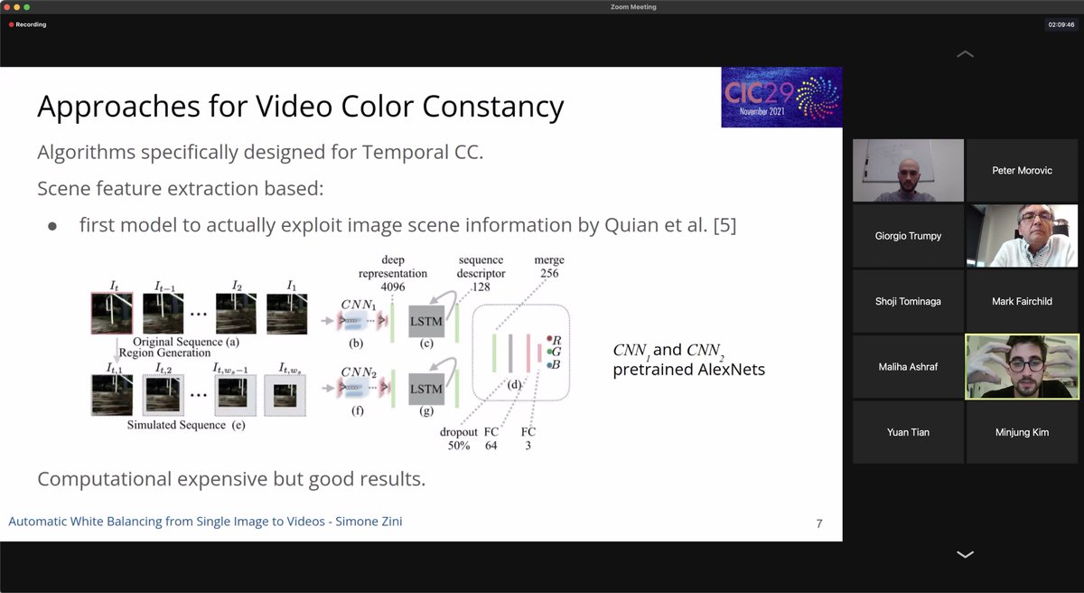 pezike's tweet photo. Great workshop at @ImagingOrg #CIC29 on #ColorConstancy from Image to Video, hosted by Marco Buzzelli of @unimib and Alain Trémeau @Univ_St_Etienne with further speakers from @NTNUColourlab and @RITtigers https://t.co/ckXiGMPtMM