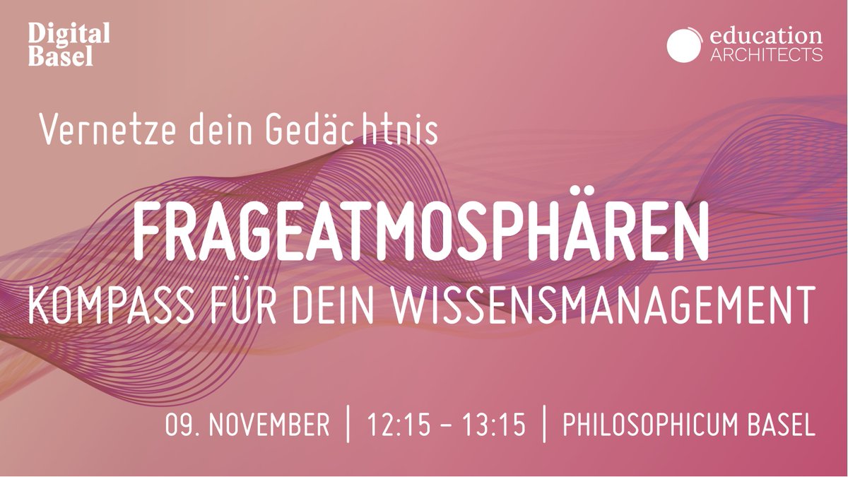 DigitalBasel's tweet photo. 💭 In dieser #veranstaltung gibt Dir @eduArch_de einen Einblick in die Arbeit mit #frageatmosphären und zeigt auf, welches #potenzial sie in der alltäglichen #informationsflut haben.

Hier zur Anmeldung: https://t.co/iRsU2NgN84 

#digitalbasel #digitaldays #frageatmosphären https://t.co/cq66rFfs4T