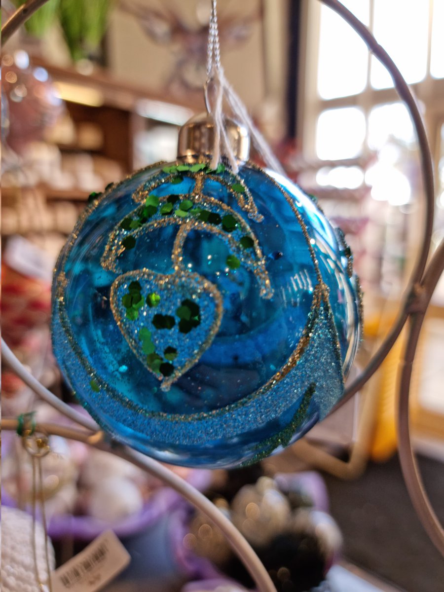 NorfolkLav's tweet photo. New Christmas  baubles in the Lavender gift shop https://t.co/RxbwndCjWw