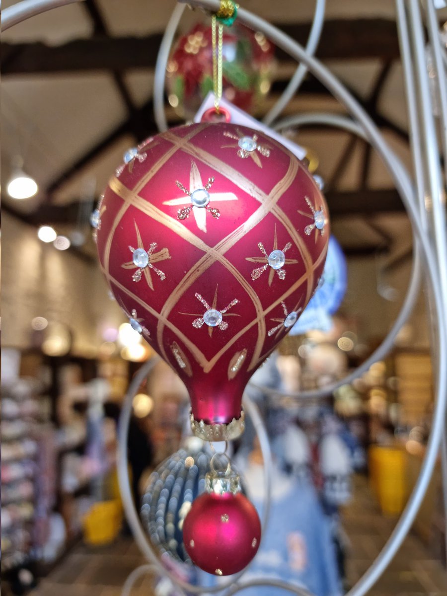NorfolkLav's tweet photo. New Christmas  baubles in the Lavender gift shop https://t.co/RxbwndCjWw