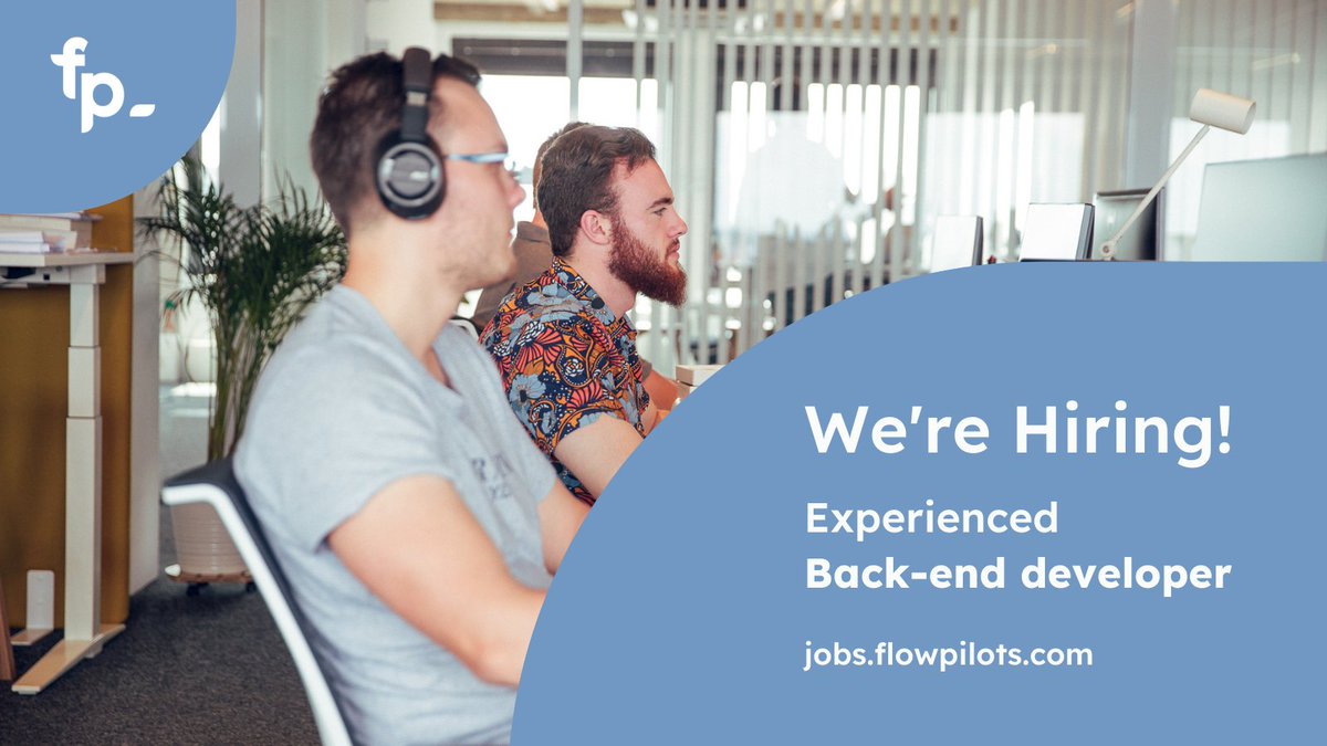 flowpilots's tweet photo. Sharing is caring! @flowpilots is looking for an experienced Back-end developer to join our fantastic team! Discover more or apply here:  https://t.co/0mcnkPHRJa https://t.co/CneSo5Cl8K