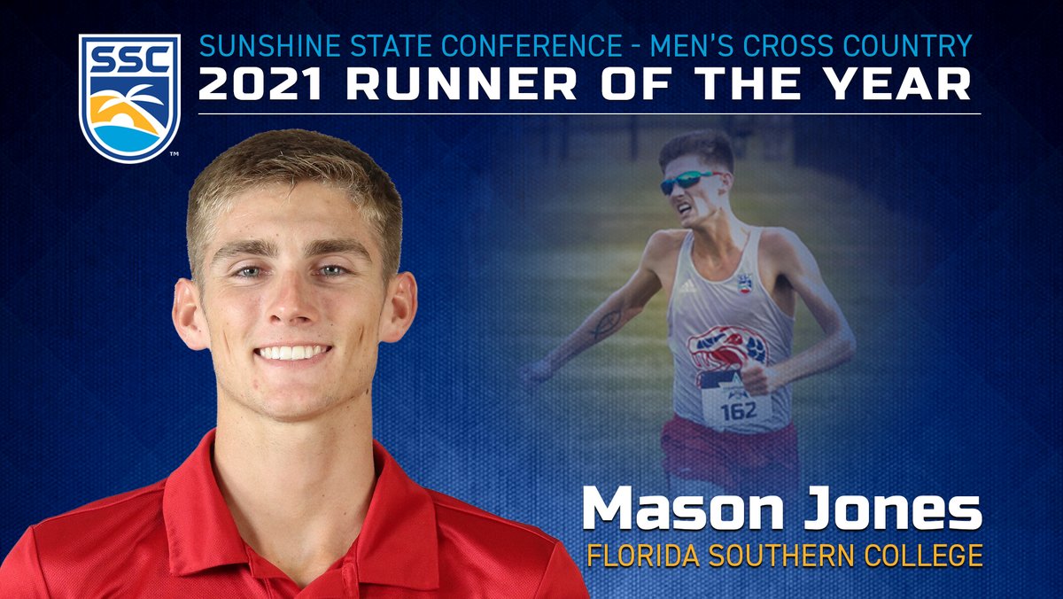 D2SSC's tweet photo. Mason Jones of Florida Southern repeats as Runner of the Year following the individual title at the league championship. He remains the 9th Moccasin to be named Runner of the Year and becomes the 4th to win the award twice.
Full Story: https://t.co/rI1TRDGp0w | #SSCxc π΄βοΈππ½ https://t.co/c9YPNDWyI7