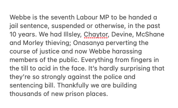 💣Senior Tory source on Webbe: