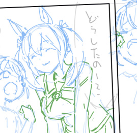 ヒシアケボノ漫画を描いてます! 