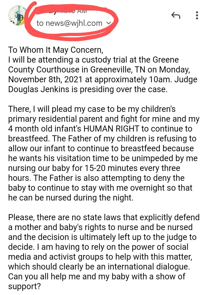 Yeah_iAmThatMom's tweet photo. #RightToBreastfeed #HumanityFirst #women #ChildRights #Womens RIGHTS
#family court #thecourtsaid @WJHL11 @lalecheleague @USbreastfeeding @Bf_USA @_breastfeeding https://t.co/XZJJfNVNFE