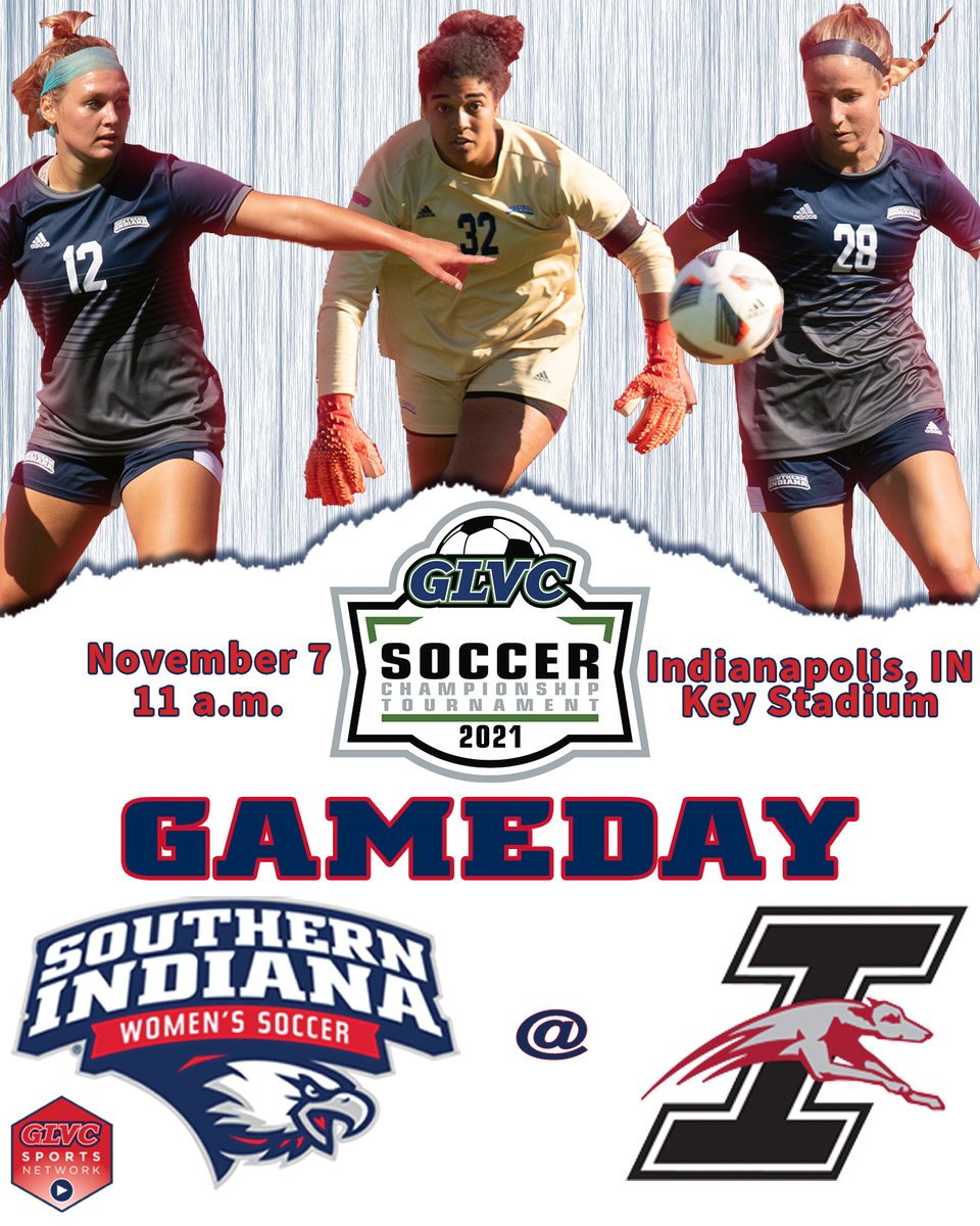 USIAthletics's tweet photo. 🦅⚽  GAMEDAY!! ⚽🦅

@usiwomenssoccer starts GLVC Tournament play with a first round match against the Greyhounds!

📍Key Stadium
🆚 @UIndyAthletics - 11 a.m.
📺: https://t.co/VkByPL1gcH
📊: https://t.co/xdI3NzoGd4

#gousieagles #glvcchamp https://t.co/m0PefHayvS