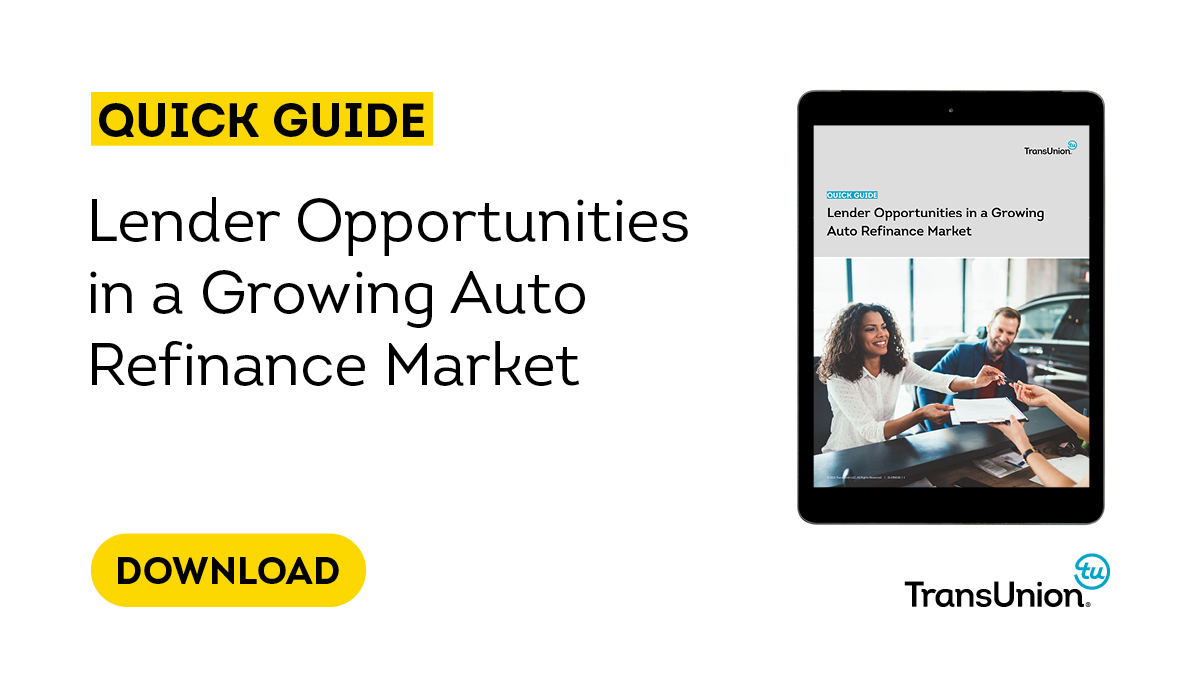 Historically low inventories and supply chain issues are making it hard for lenders to meet increasing demand for new and used auto originations. Download our quick guide to see how you can take advantage of the growing refinance market: transu.co/6018JXImE