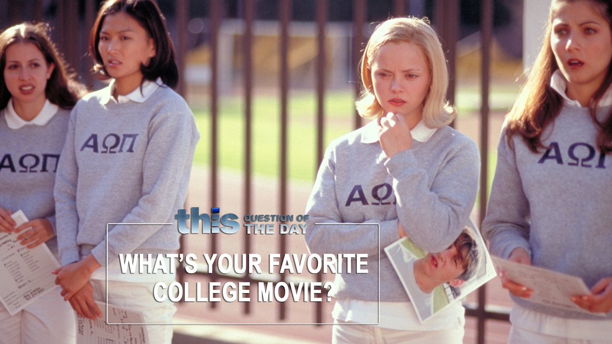 thistv's tweet photo. What's your favorite college movie? Let us know below ⬇️ and watch PUMPKIN tonight at 11p ET/8p PT on #ThisTV.
#Pumpkin #ChristinaRicci #HankHarris #romcom https://t.co/Y5JvMcCFRu