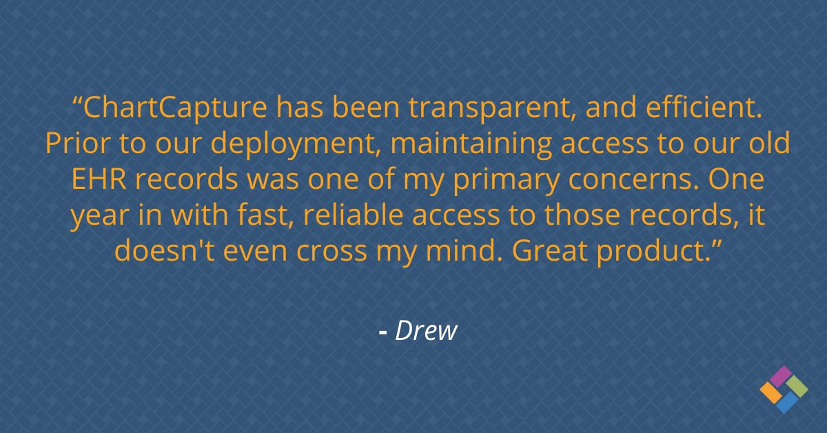 ChartCapture's tweet image. Migrating legacy data to new EMR systems is a core competency of ChartCapture. Doctors need those records to deliver better care to their patients and ChartCapture delivers them in easy-to-use formats. 

#datamigration #emrmigration #emrconversion #chartcapture