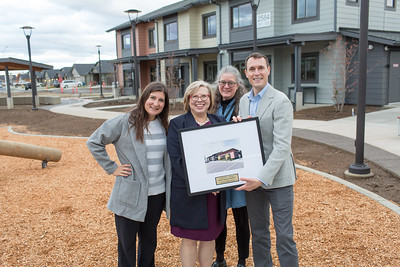 NEF_LISC's tweet photo. NEF recently helped partner Bridge Meadows celebrate the grand opening of Bridge Meadows Redmond, an innovative 36-unit intergenerational #affordablehousing community that supports foster children, adoptive families and seniors in Redmond, OR. #lihtc  https://t.co/oX5uau3Xue https://t.co/oXnfxFLBwl