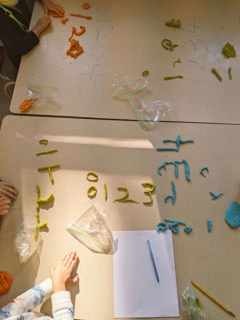PerthPanthers's tweet photo. Room 110 is working on strengthening their fine motor skills and pincer grasp. We love playing with playdough. It a great way to strength the skill for our reluctant writers. #thisisfdk @TDSB_PerthAve @tdsb https://t.co/iEMDy77i4a