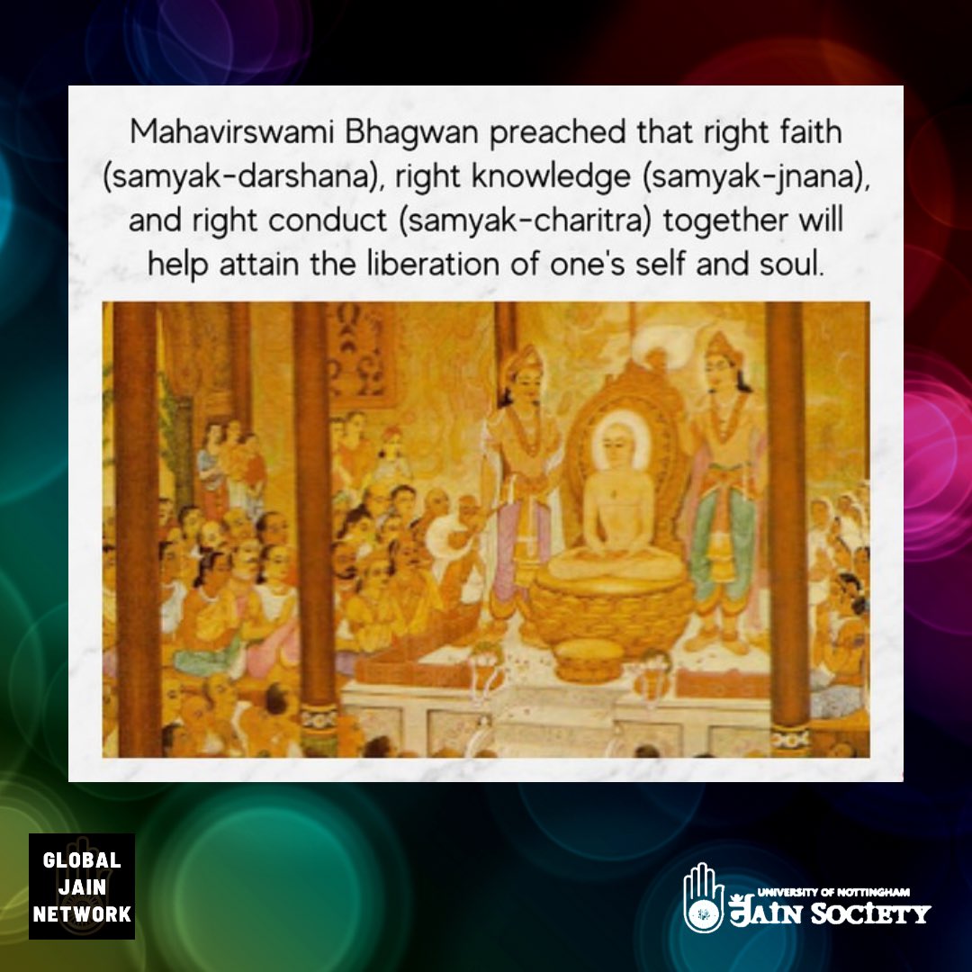 jainnetwork's tweet photo. Happy Diwali and Mahavir Nirvana Kalyanak from the Global Jain Network. In this time of self-reflection and self-purification, we ask all Jains to consider a fully vegan and environmentally-conscious Diwali to extend the essence of Diwali to all Jiv around us. #Diwali #Jainism https://t.co/S7yxLYTy0p