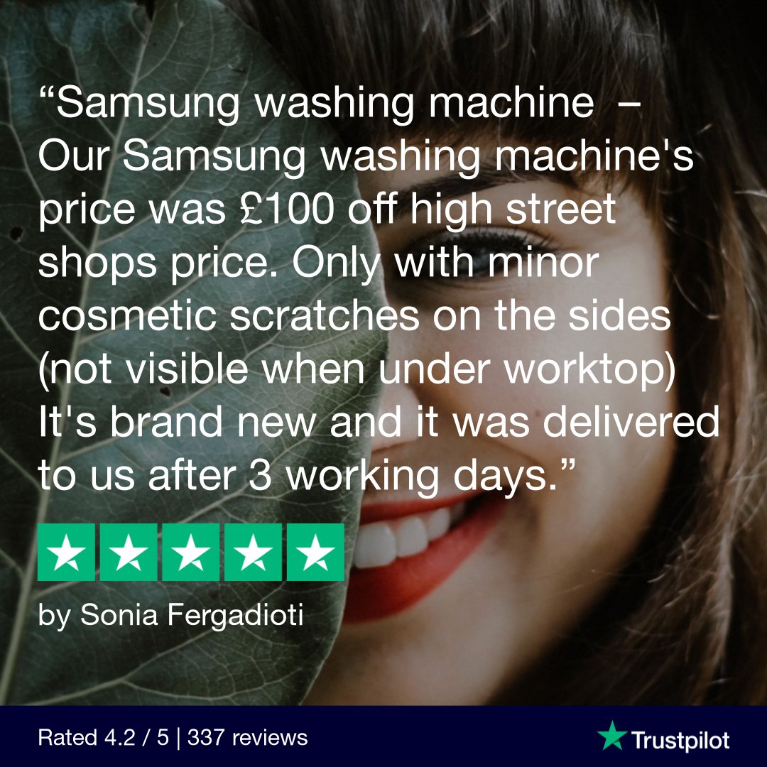 Another happy customer with a great appliance at a great price, while helping to diminish the throw-away society.

#reuse #ecofriendly #minordamagesmajorsavings