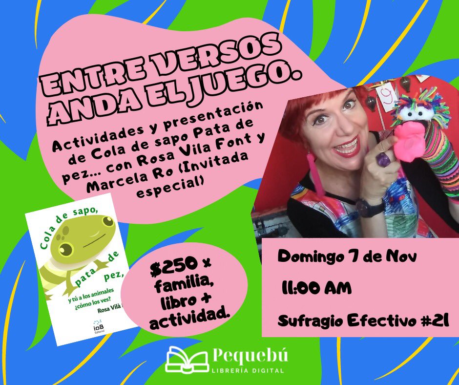 Acompaña a Rosa Vilà Font este domingo y llévate su libro. ¡Les esperamos!

#IoBEditorial