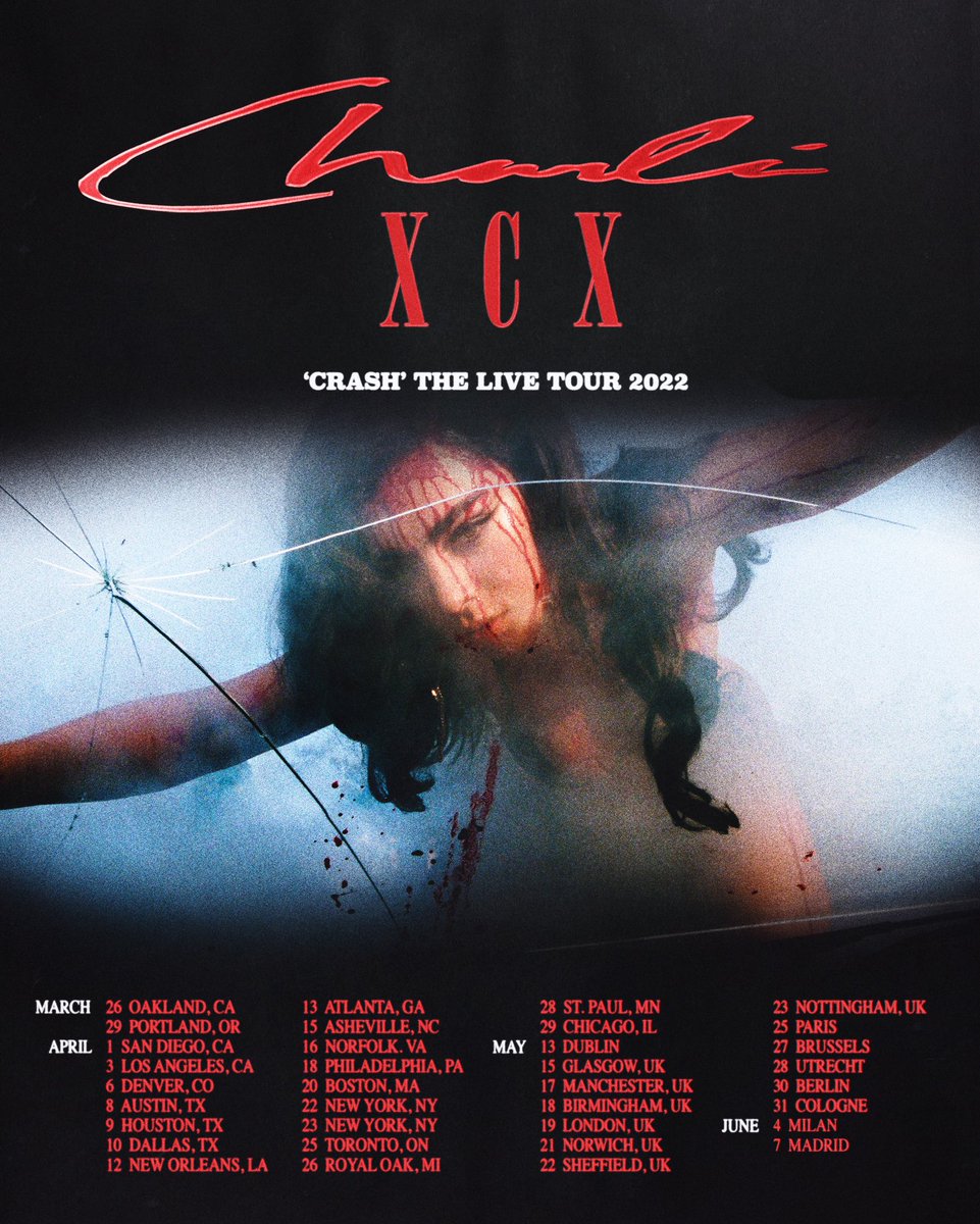 charli_xcx's tweet photo. my most deadly tour yet. don’t you dare miss it. https://t.co/14qSCnaXc6