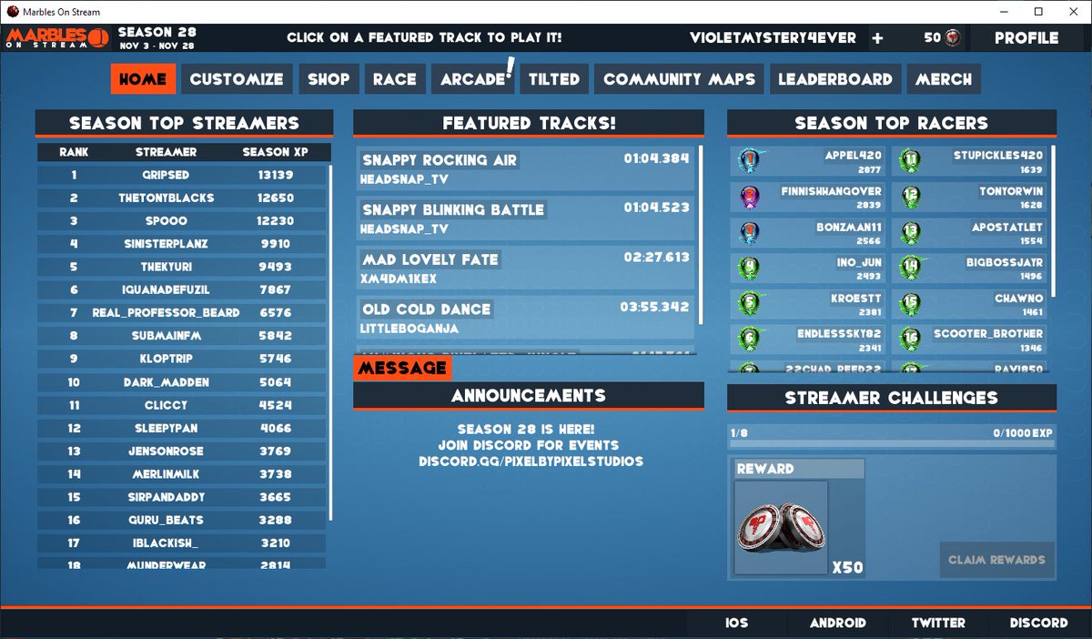 Gripsed's tweet photo. 🎉Shout out to chat who helped us hit #1 spot @PixelbyPixelStu 
🎉As promised we will do a $50 Giveaway for it!

To get in the giveaway
✅Retweet This (That's it!)

To help us stay in the top 3
✅Tune in https://t.co/XCPYgbMoC6
✅Type !PLAY in the chat
✅Have the best time ever! https://t.co/RFnGLJGdtv