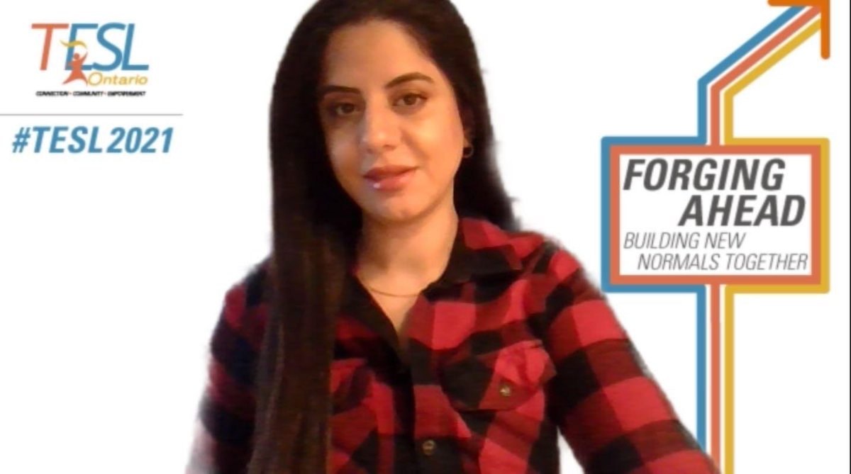 Two sessions to moderate today #TESL2021 @TESLOntario excited for learning awesome stuff 👏🏻