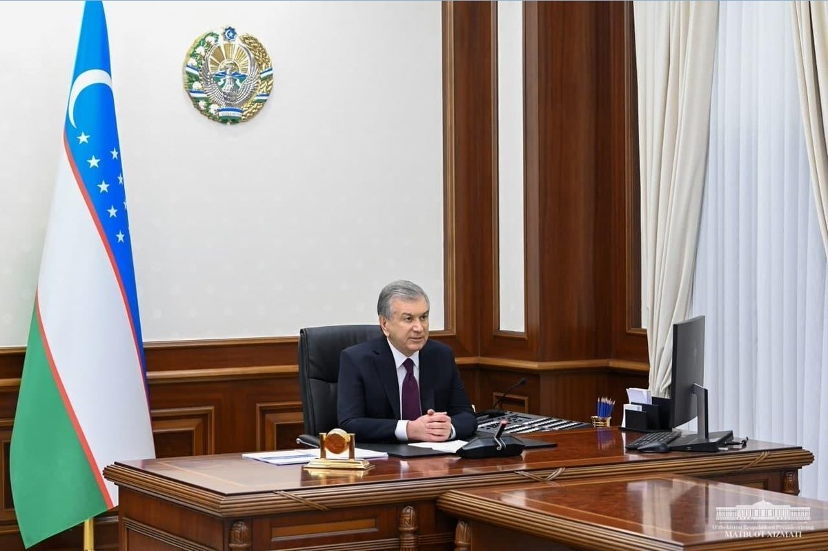 Shavkat Mirziyoyev's Press-service tweet media