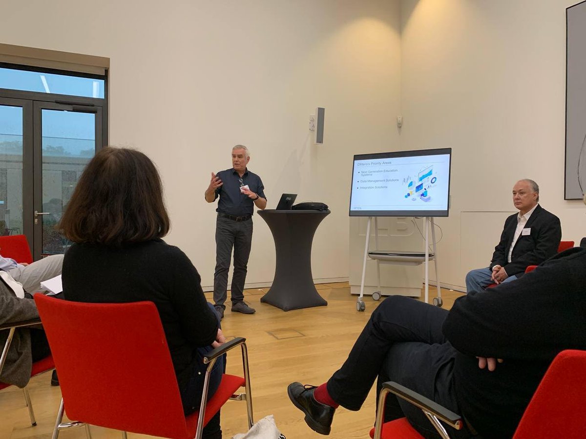 DXteraInstitute's tweet photo. The Buendnis fuer Bildung Digital Summit 2021 has kicked off! DXtera's Jeff Merriman kicks things off with @riiid_labs #edtech #dxtera #aiineducation https://t.co/sxrl43zoNA