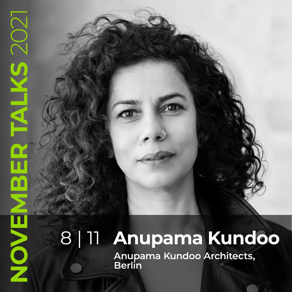 LSofARCH's tweet photo. This coming Monday we are privileged to be able to put on a free lecture from @AnupamaKundoo as part of the #NovemberTalks, a series supported by @Sto_Stiftung. Register for Anupama's talk here — https://t.co/TPDoxroj1M https://t.co/IOeBCY1jh0