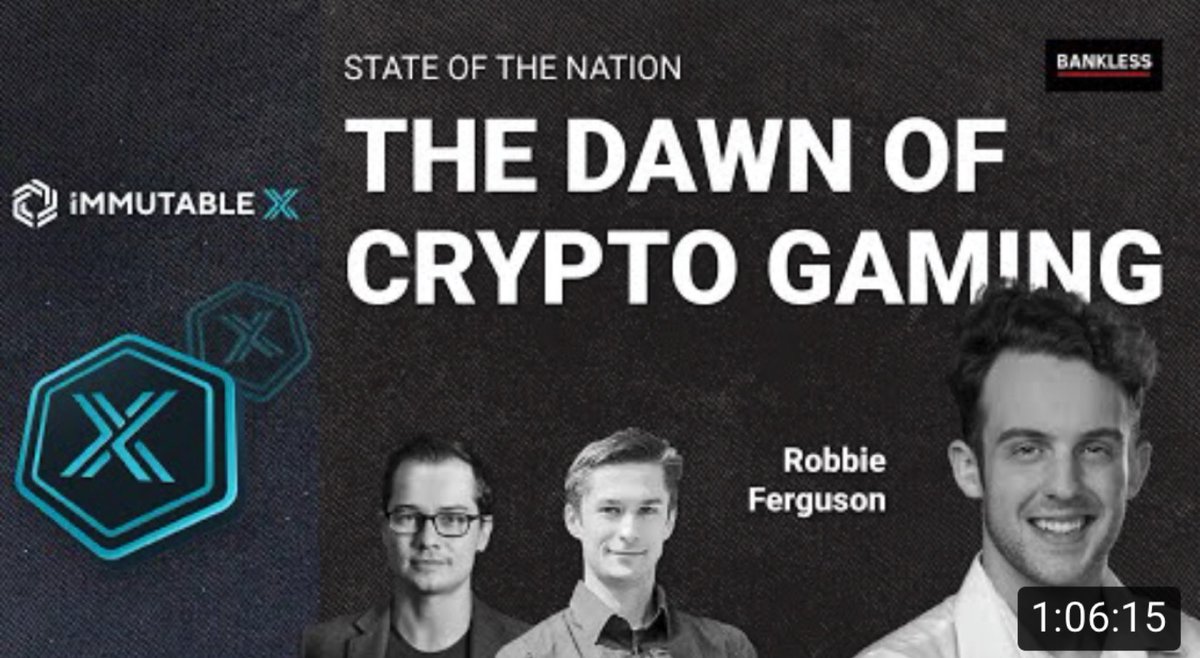 TheOfficial_FFG's tweet photo. ๐
The Dawn of Crypto Gaming | Robbie Ferguson ๐ฎ https://t.co/MEB84I44mL via @YouTube @bankless #Crypto #gaming #RobbieFerguson #Cryptonews #cryptoviewing https://t.co/xEhCSHTf0o