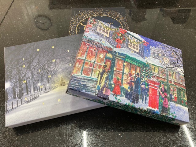 CroftsChocolate's tweet photo. Celebrate Christmas with a Crofts Advent Calendar! Available instore and online now.
Priced at £19.95 per calendar, three designs to choose from. https://t.co/XKw3IRD9Pd