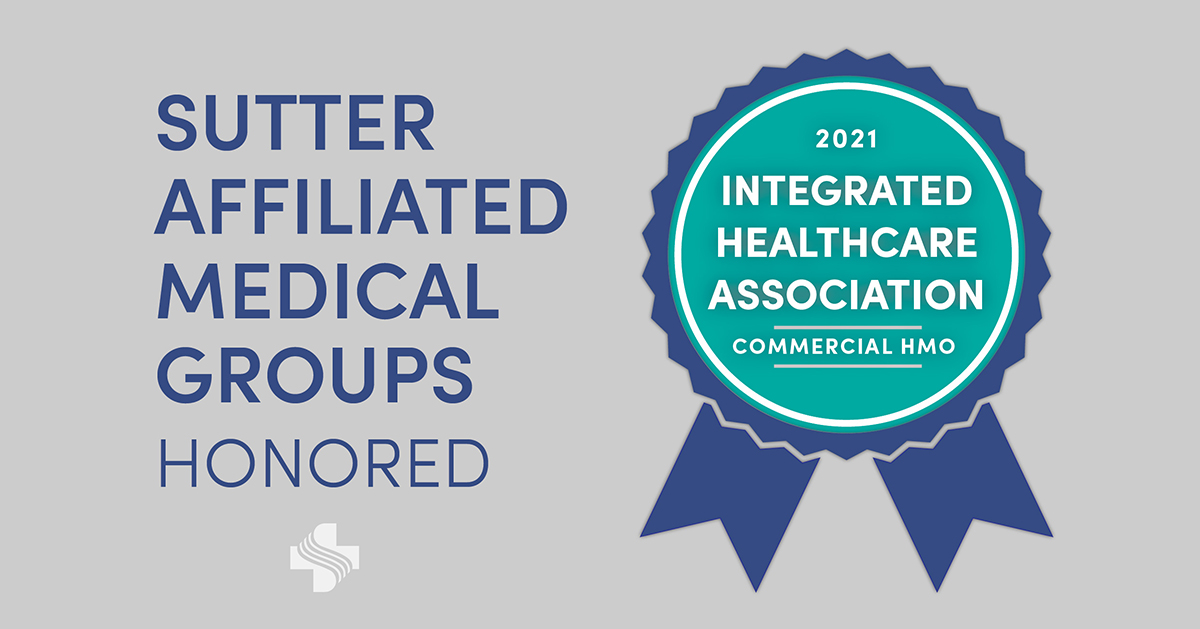 SutterHealth's tweet photo. High five to our 5! Five medical groups in our network received top marks in quality &amp; #patientexperience from @IHAConvene! And, two physician organizations received the Ronald P. Bangasser Memorial Award for Quality Improvement. 

Details: https://t.co/OcUgbf6fr5. https://t.co/OKEmcKpTeH